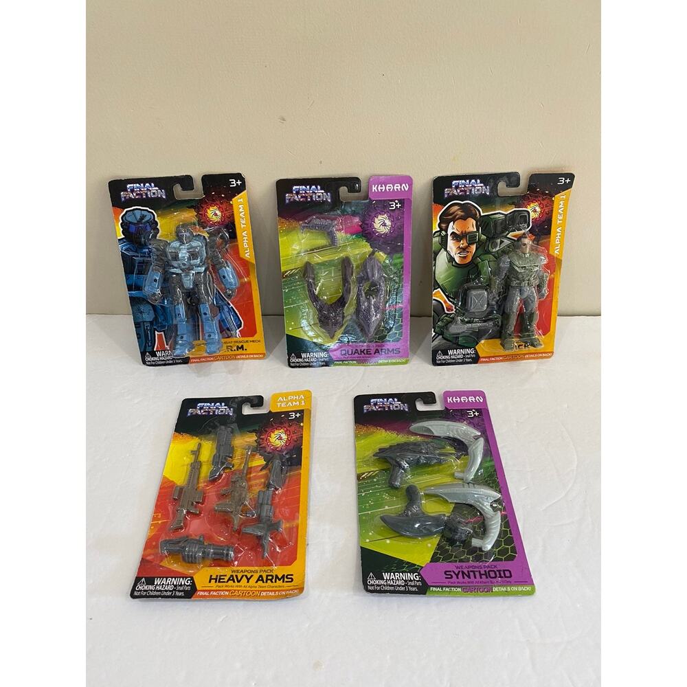 Final Faction Kharn Alpha Team 1 Action Figures Weapons Stocking Stuffers Set